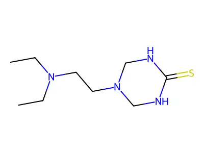 5-[2-(diethylamino)ethyl]-1,3,5-triazinane-2-thione structure
