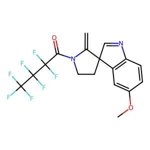 Melatonin hfb (spiro(3H-indole-3,3'-pyrrolidine) form) structure