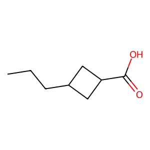 3-丙基环丁烷甲酸 structure