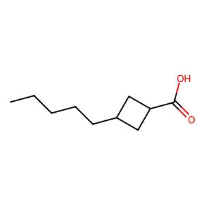 3-戊基环丁烷甲酸 structure