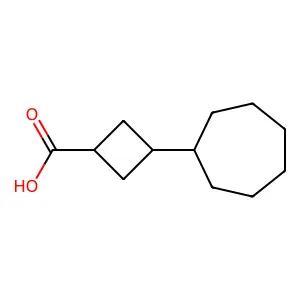 3-环庚基环丁烷甲酸 structure