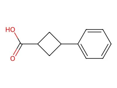(1s,3s)-3-苯基环丁烷-1-甲酸 structure
