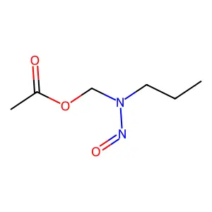 Acetic acid, propylnitrosaminomethyl ester structure
