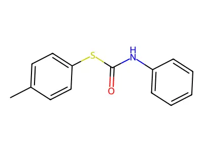 Carbamothioic acid, phenyl-, S-(4-methylphenyl) ester structure
