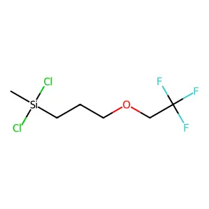 Dichloromethyl[3-(2,2,2-trifluoroethoxy)propyl]silane structure