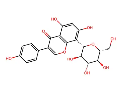 Genistein 8-C-glucoside structure