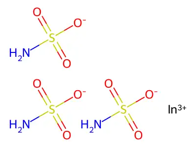 Sulfamic acid, indium(3+) salt (3:1) structure