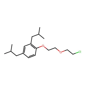 (2-(2-Chloroethoxy)ethoxy)bis(2-methylpropyl)benzene structure