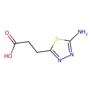 3-(5-Amino-1,3,4-thiadiazol-2-yl)propanoic acid structure