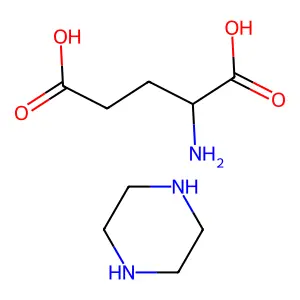 Glutamic acid-piperazine(1:1) structure
