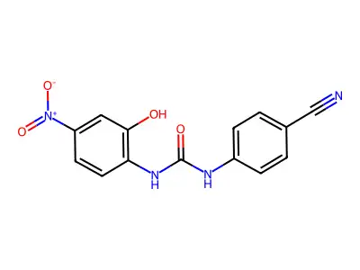 1-(4-Cyanophenyl)-3-(2-hydroxy-4-nitrophenyl)urea structure