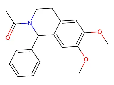 1-(6,7-Dimethoxy-1-phenyl-3,4-dihydro-1H-isoquinolin-2-yl)-ethanone structure