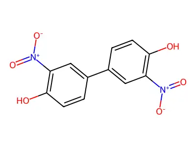 4,4'-Dihydroxy-3,3'-dinitrobiphenyl structure