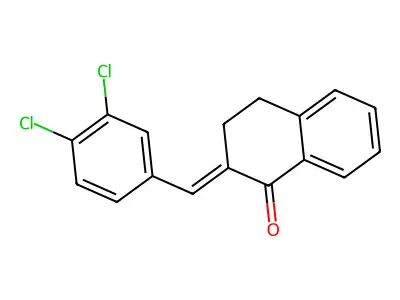 1(2H)-Naphthalenone, 2-[(3,4-dichlorophenyl)methylene]-3,4-dihydro- structure