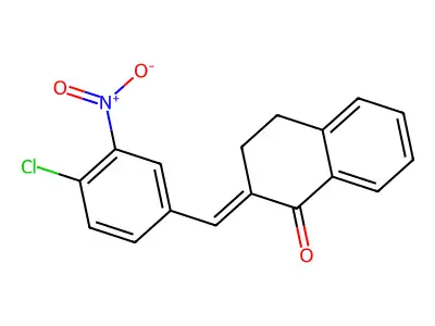 2-(4-Chloro-3-nitrobenzylidene)-3,4-dihydronaphthalen-1(2H)-one structure