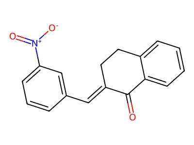 2-(3-Nitrobenzylidene)-3,4-dihydronaphthalen-1(2h)-one structure