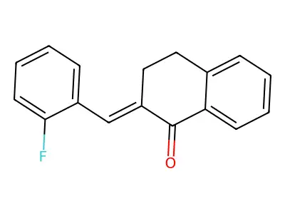 1(2H)-Naphthalenone, 2-[(2-fluorophenyl)methylene]-3,4-dihydro- structure