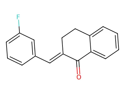 1(2H)-Naphthalenone, 2-[(3-fluorophenyl)methylene]-3,4-dihydro- structure
