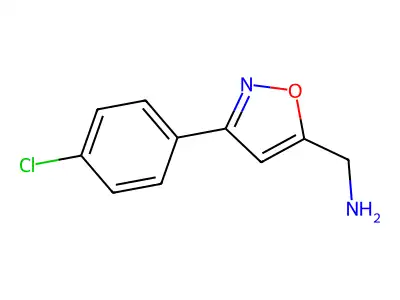 [3-(4-Chlorophenyl)-1,2-oxazol-5-yl]methanamine structure
