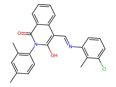 4-[(3-Chloro-2-methylanilino)methylidene]-2-(2,4-dimethylphenyl)isoquinoline-1,3(2H,4H)-dione structure