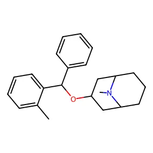 9-Methyl-3-((2-methylphenyl)(phenyl)methoxy)-9-azabicyclo(3.3.1)nonane structure