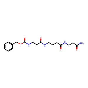 benzyl N-[3-[[4-[(3-amino-3-oxopropyl)amino]-4-oxobutyl]amino]-3-oxopropyl]carbamate structure