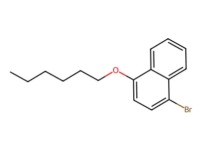 1-Bromo-4-hexyloxynaphthalene structure