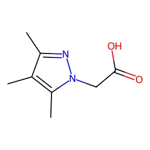 2-(3,4,5-trimethyl-1H-pyrazol-1-yl)acetic acid structure