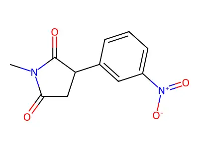 2,5-Pyrrolidinedione, 1-methyl-3-(3-nitrophenyl)- structure