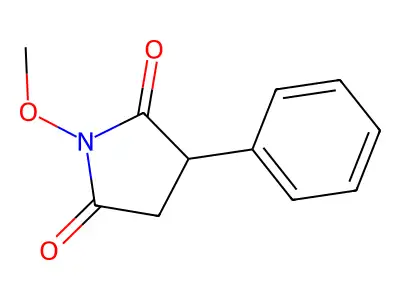 2,5-Pyrrolidinedione, 1-methoxy-3-phenyl- structure