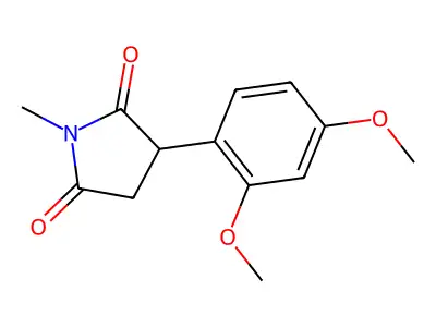 3-(2,4-Dimethoxyphenyl)-1-methylpyrrolidine-2,5-dione structure