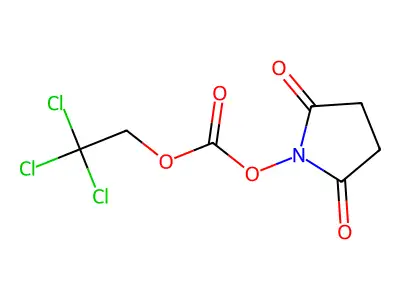 N-(2,2,2-Trichloroethoxycarbonyloxy)succinimide structure