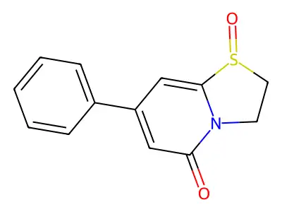 5H-Thiazolo(3,2-a)pyridin-5-one, 2,3-dihydro-7-phenyl-, 1-oxide structure