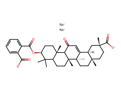 glycyrrhetinic acid 3-O-hemiphthalate structure