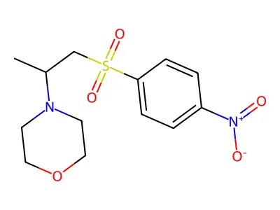 4-[1-(4-Nitrophenyl)sulfonylpropan-2-yl]morpholine structure