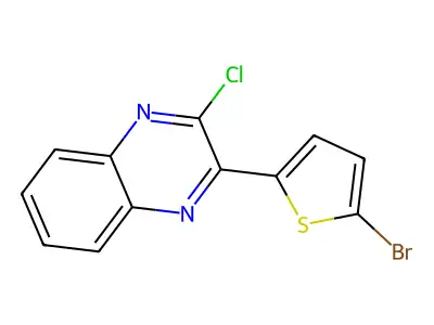 2-(5-Bromothiophen-2-yl)-3-chloroquinoxaline structure