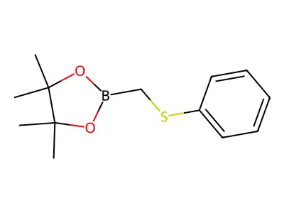 4,4,5,5-Tetramethyl-2-[(phenylsulfanyl)methyl]-1,3,2-dioxaborolane structure