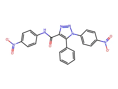 N,1-Bis(4-nitrophenyl)-5-phenyl-1H-1,2,3-triazole-4-carboxamide structure