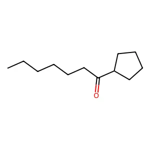1-Cyclopentylheptan-1-one structure