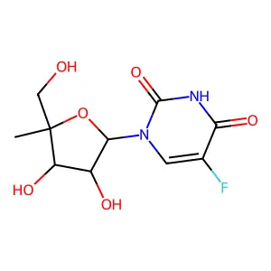 5-Fluoro-4'-C-methyluridine structure