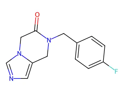 7-(4-Fluorobenzyl)-7,8-dihydroimidazo[1,5-a]pyrazin-6-one structure