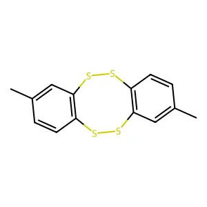 2,8-Dimethyldibenzo(c,g)(1,2,5,6)tetrathiocine structure
