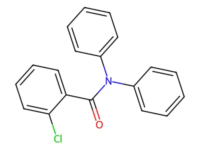 2-chloro-N,N-diphenylbenzamide structure