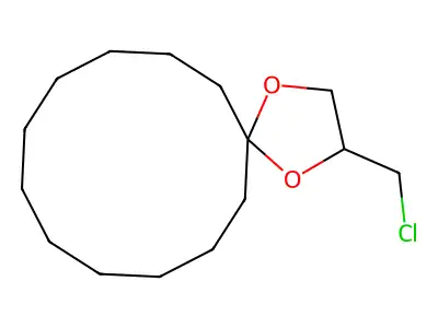 2-(Chloromethyl)-1,4-dioxaspiro[4.11]hexadecane structure