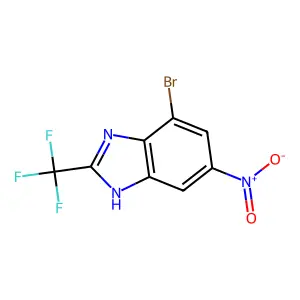 Benzimidazole, 4-bromo-6-nitro-2-(trifluoromethyl)- structure