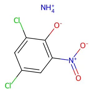2,4-Dichloro-6-nitrophenol ammonium structure