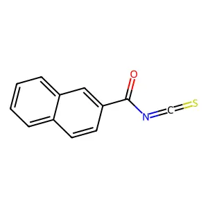 2-Naphthalenecarbonyl isothiocyanate structure