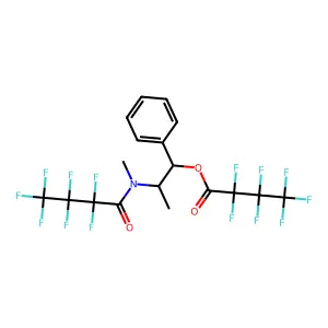 Ephedrine,N,O-bis(heptafluorobutyryl) deriv. structure