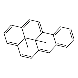 Benzo(a)pyrene, 12b,12c-dihydro-12b,12c-dimethyl-, trans- structure