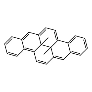 Dibenzo(b,def)chrysene, 13b,13c-dihydro-13b,13c-dimethyl-, trans- structure